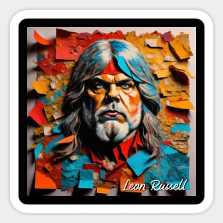 Leon Russel // Paper Art Sticker